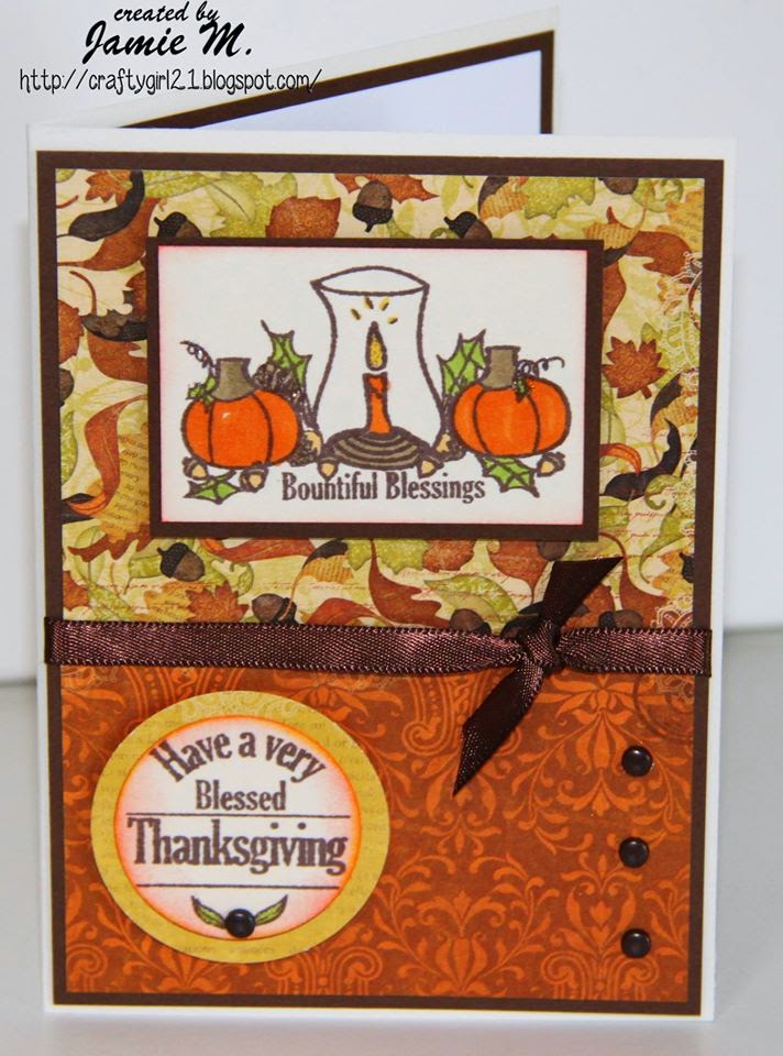 inspired stamps...the blog Thanksgiving Card + FREE SHIPPING!!