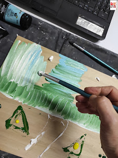pintar con acrílicas