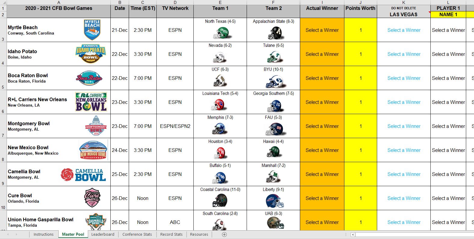 Excel Spreadsheets Help