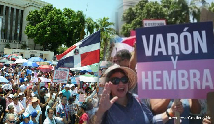 Marcha contra la ideología de género en República Dominicana