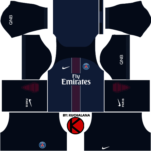 Paris Saint-Germain (PSG) 2016/17 - Dream League Soccer Kits and FTS15