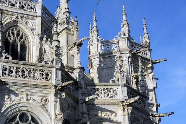 Paris to Normandy Road Trip: Gargoyles on St. Peter's Cathedral in Caen France