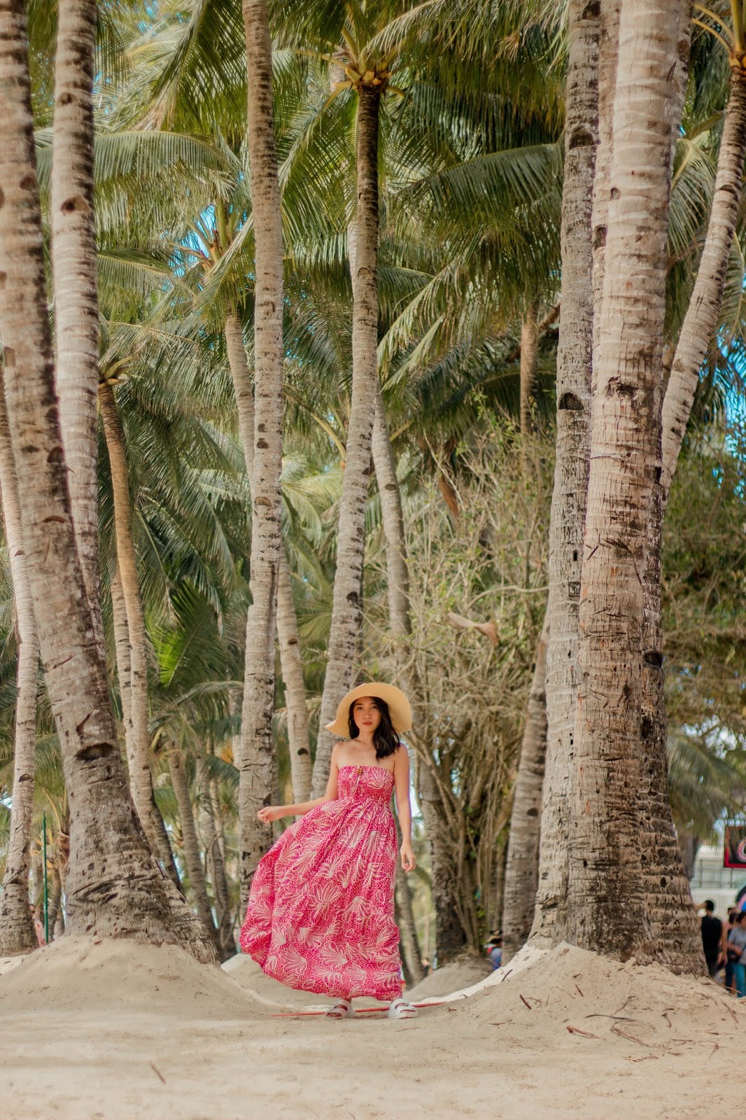 Beach Outfit Idea Wearing Maxi Dress at the Beach The Girl Behind