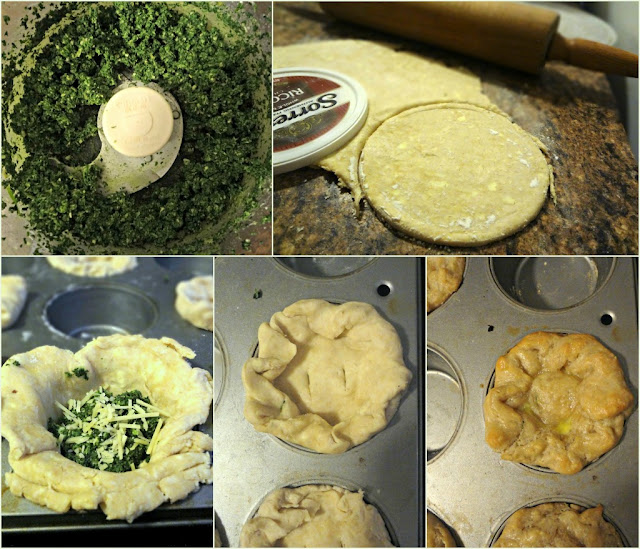 Mini Spinach and Goat Cheese Pies