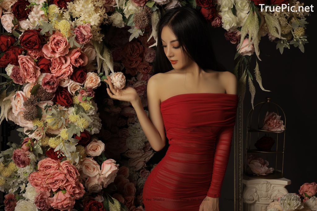 Image Vietnamese Model - Beautiful Girl and Flowers - TruePic.net - Picture-2