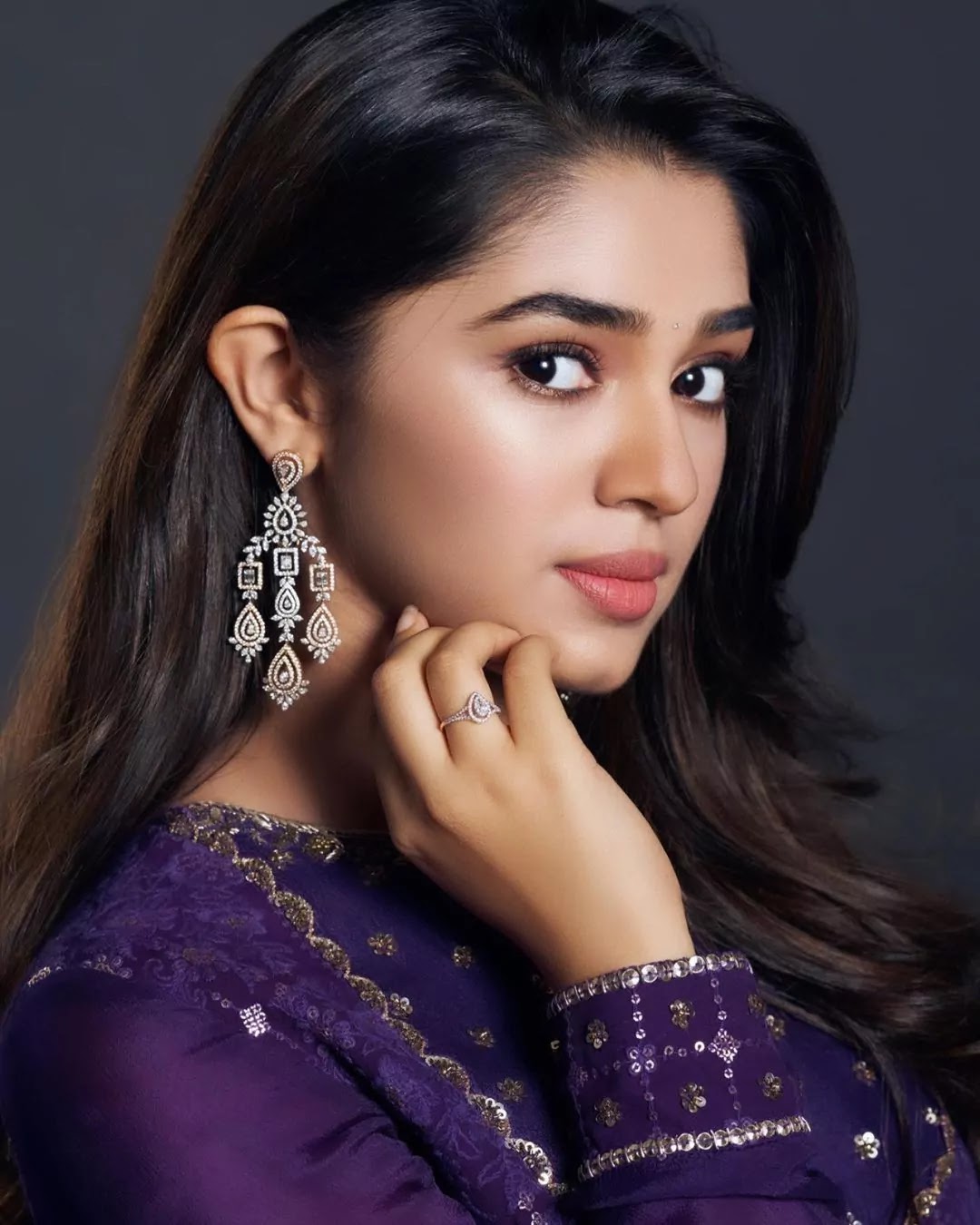 kriti-shetty-in-purple-anarkali-suit kriti-shetty-in-purple-anarkali-suit