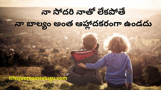 Happy Brother And Sister Quotes In Telugu