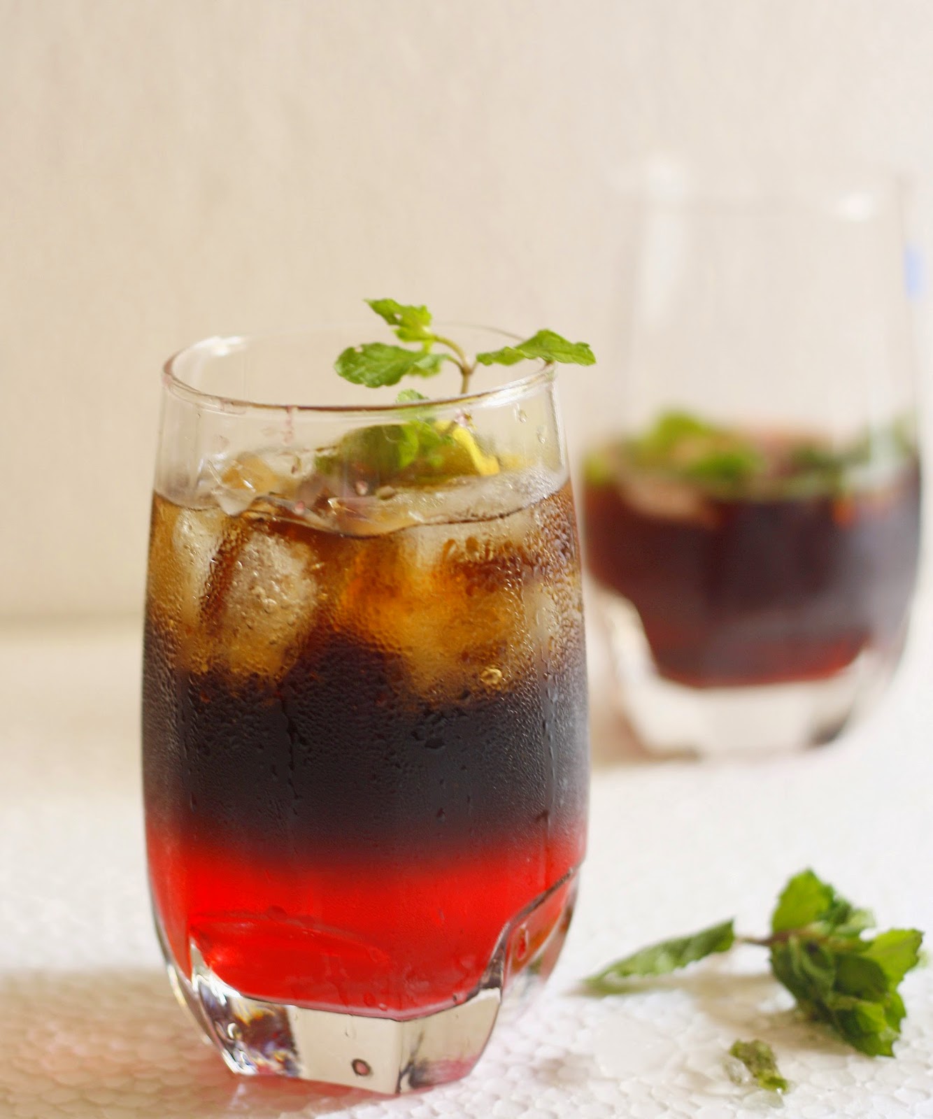 La Petit Chef Italian Shooter mocktail Coke, grenadine and gingerale