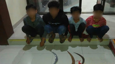 Polres Karawang Amankan Remaja Pembawa Senjata Tajam Dalam Giat Kring Serse