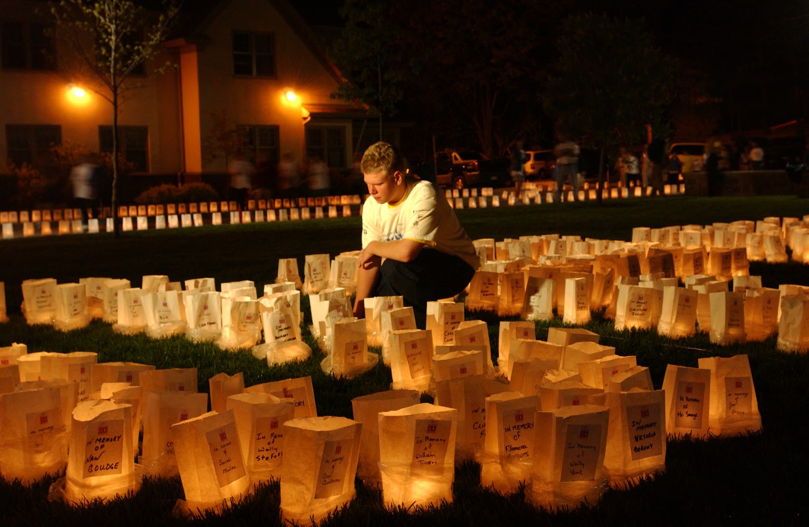 Relay For Life Luminaria Ceremony Ideas Luminary bags at Relay for