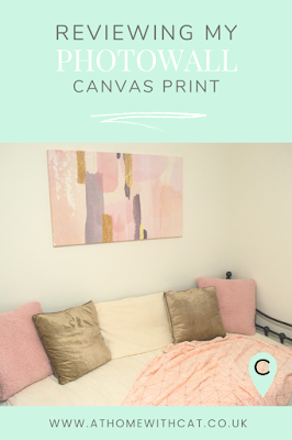 Pinterest Graphic - Photowall Pink & Gold Canvas Print Review