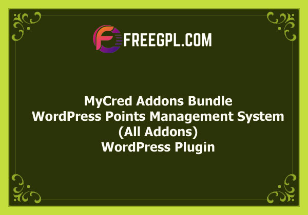 MyCred Addons Bundle - WordPress Points Management System (All Addons) Free Download