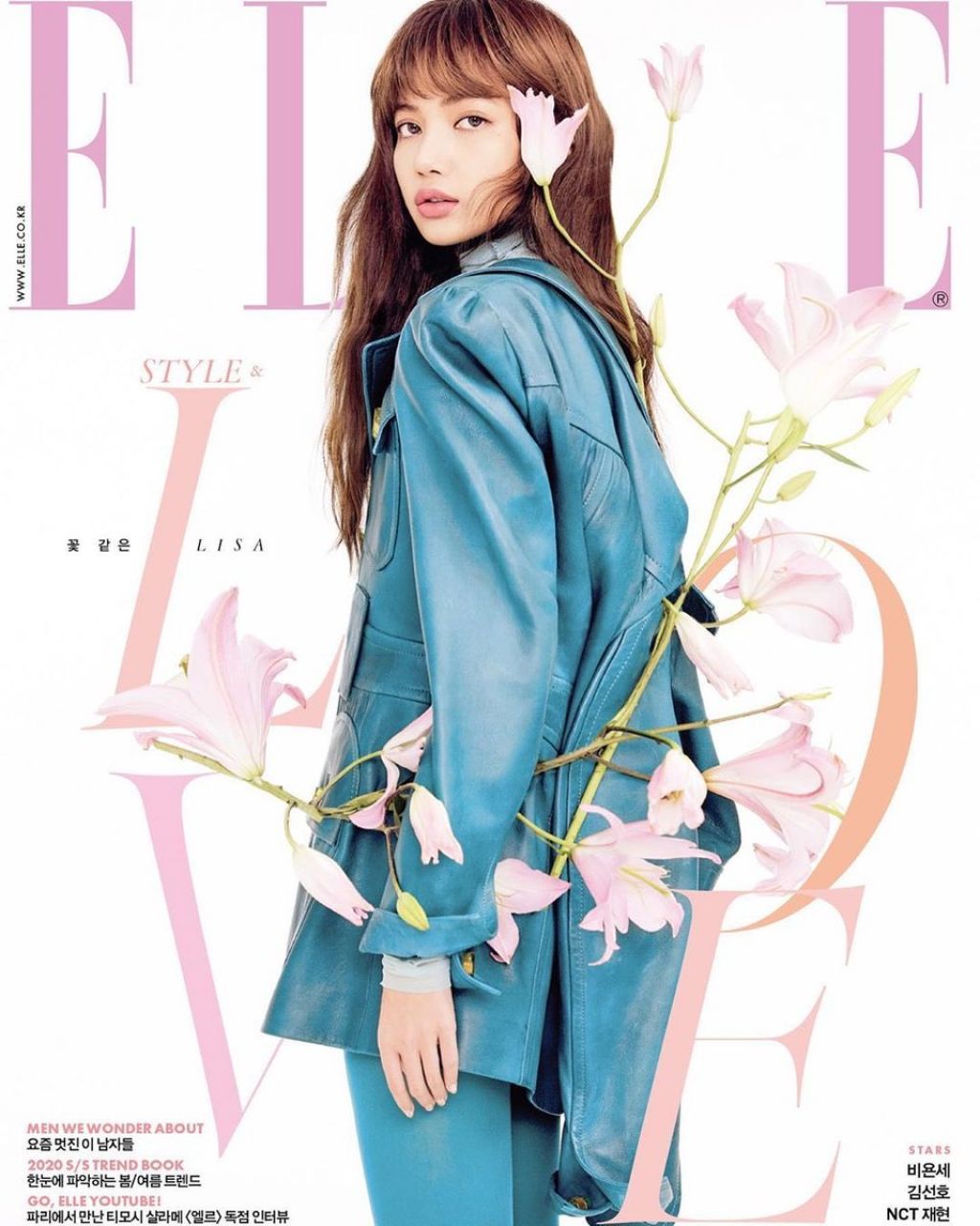 BLACKPINK's Lisa goes floral for ELLE Korea February 2020