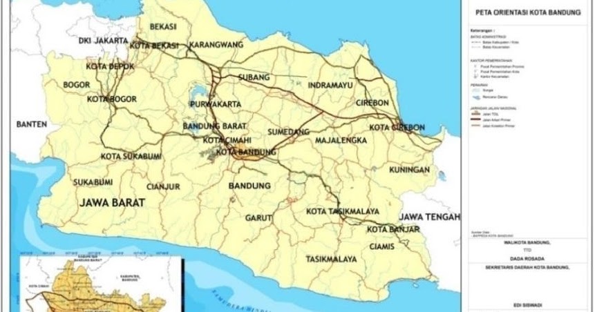 Kondisi Geografi Kota Bandung Geografi Org
