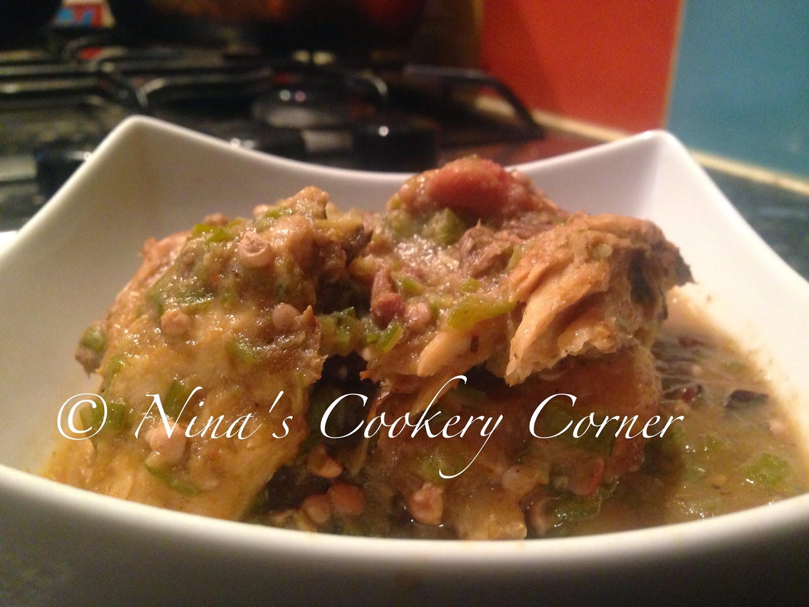 Nina's Cookery Corner Okra Soup “Wait Okra and FooFoo"