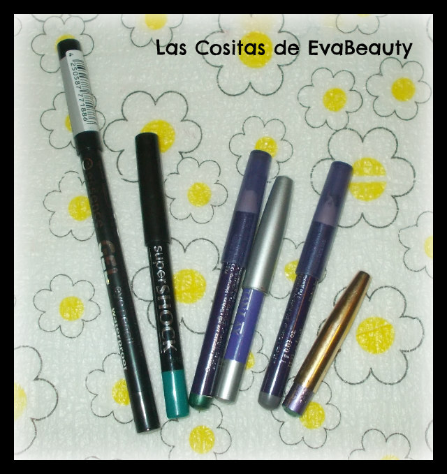 delineadores de ojos terminados