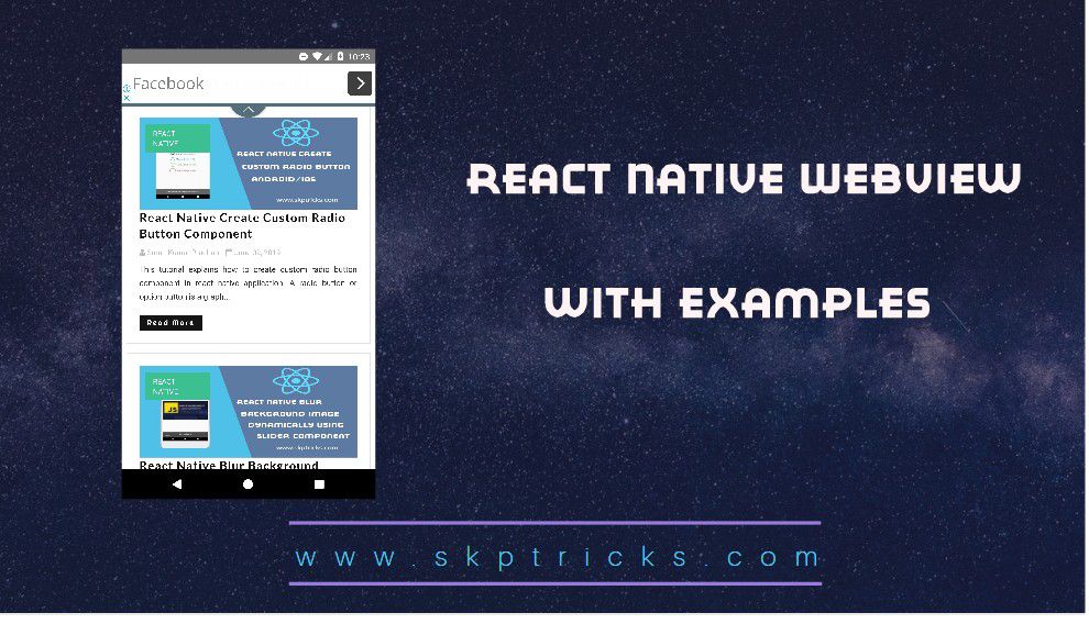 React Native WebView | SKPTRICKS