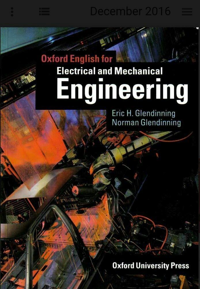 Oxford English for Electrical and Mechanical Engineering