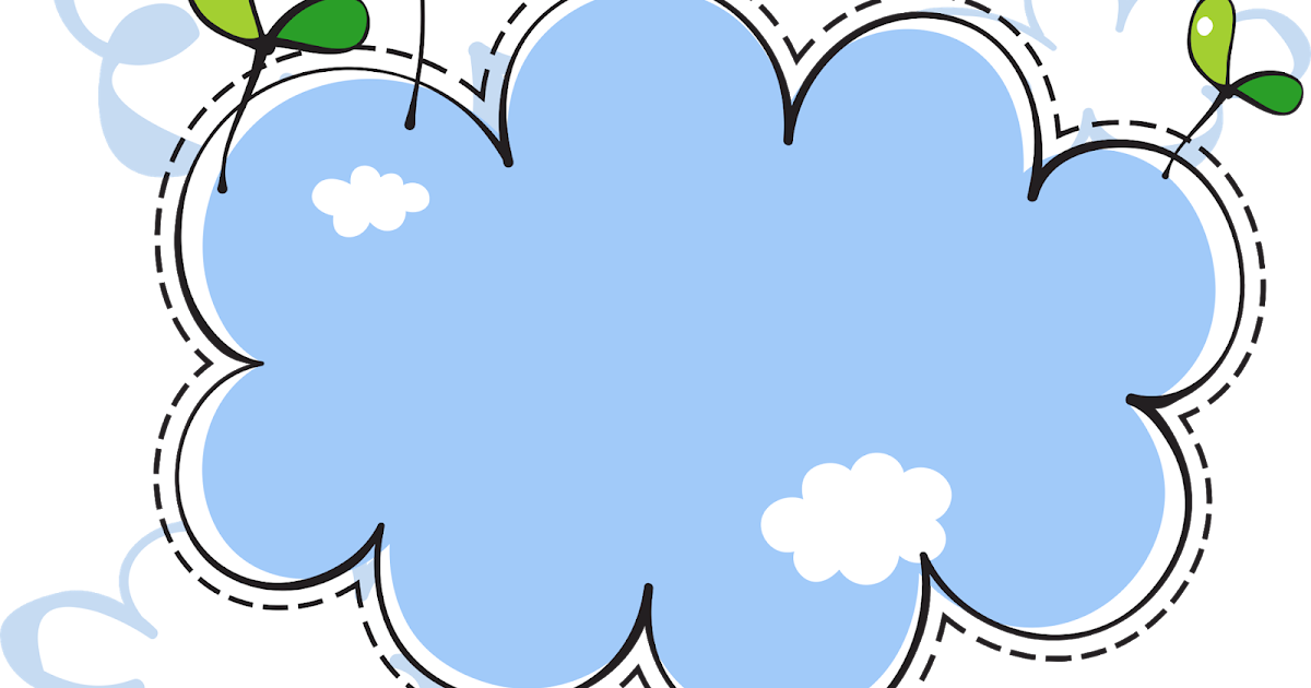 Cloud Euclidean, Seedlings clouds border, white and blue cloud