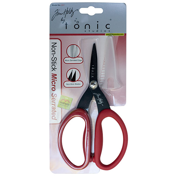 A fantastic pair of scissors, the Tim Holtz Tonic Scissors cut through just about anything. Found for sale at Art by Jenny art and craft online shop