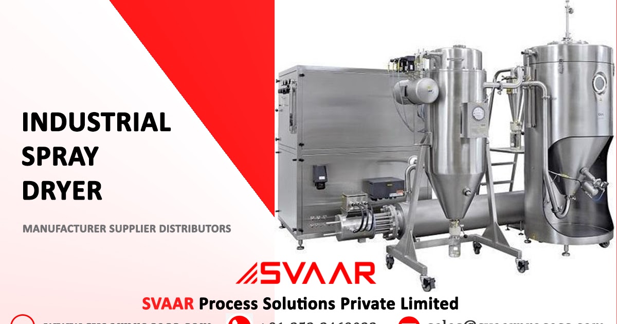 Industrial Spray Dryer Manufacturers and Supplier