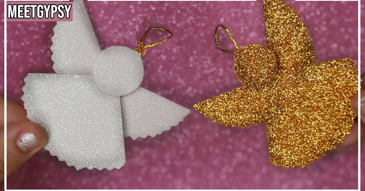 Ángel de goma eva Fácil Ángel navideño Foami Ángel de navidad