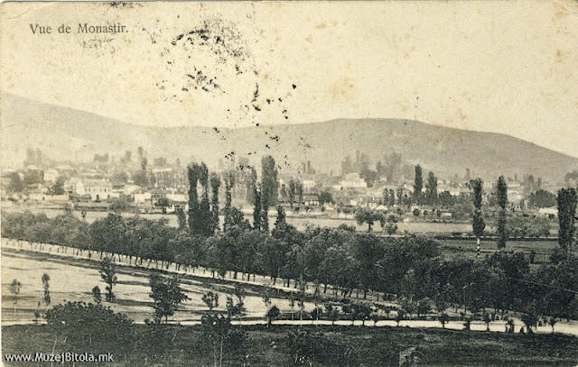 Панорама на Битола од Тумбе Кафе од 1908 година.