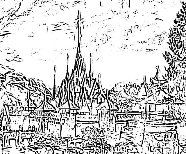 Frozen castle coloring pages coloring.filminspector.com