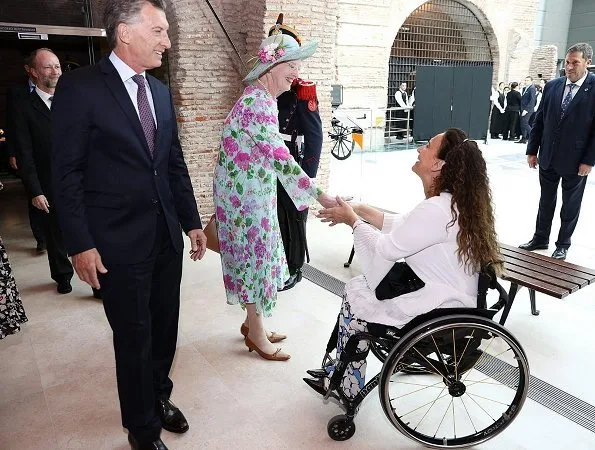 Queen Margrethe, President Mauricio Marci and First Lady Juliana Awada