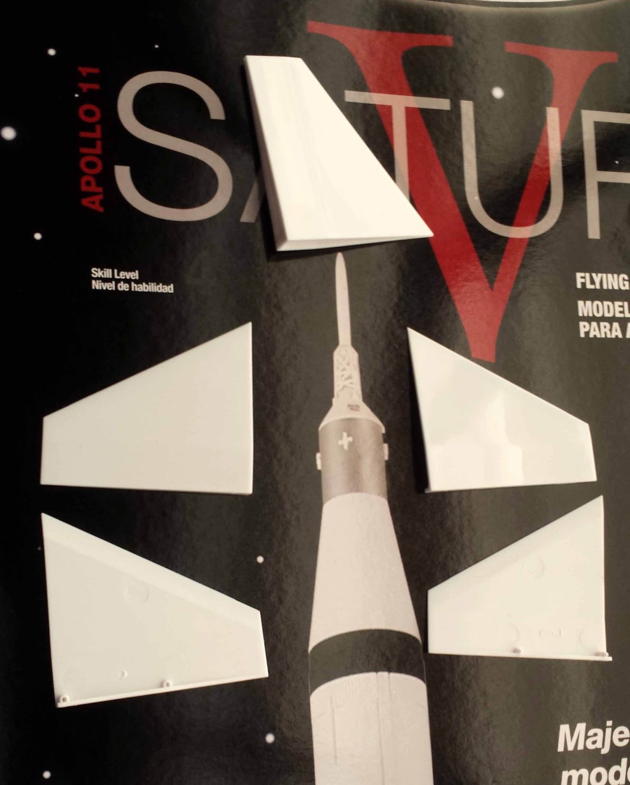 Model Rocket Building New Estes Saturn V Fins