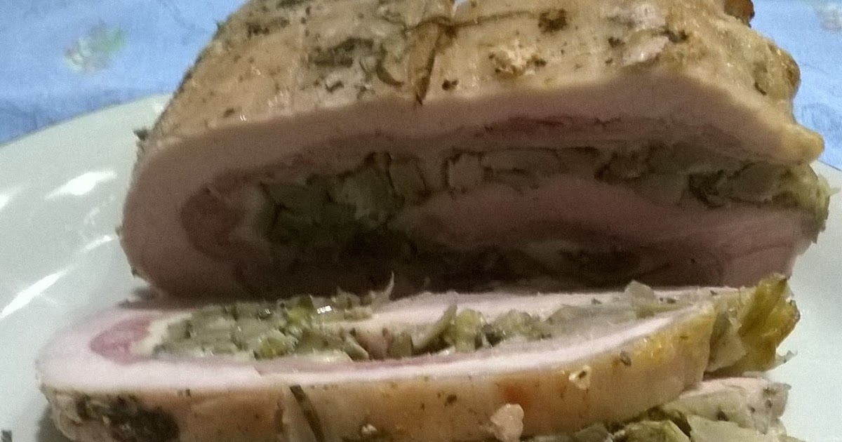 Dolcilandia e non solo... Arrosto di maiale con carciofi e prosciutto