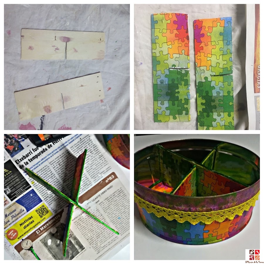 reciclar una lata de galletas