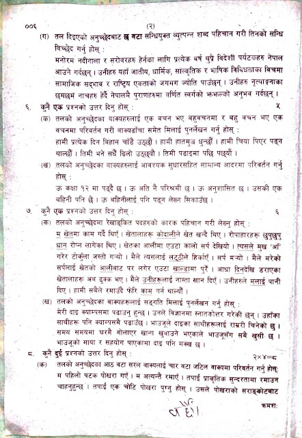 Grade 12 english questions and answers 2078 image