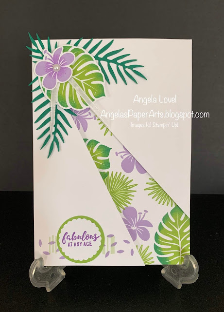 Stampin' Up! Tropical chic card by Angela Lovel, Angela's PaperArts http://angelaspaperarts.stampinup.net