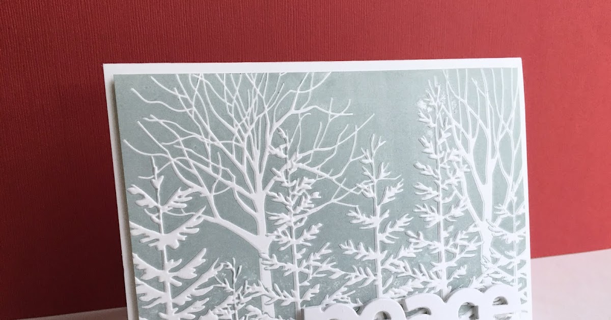 I'm in Haven Embossing Folders with a Brayer