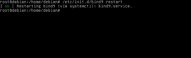 restart bind9 debian