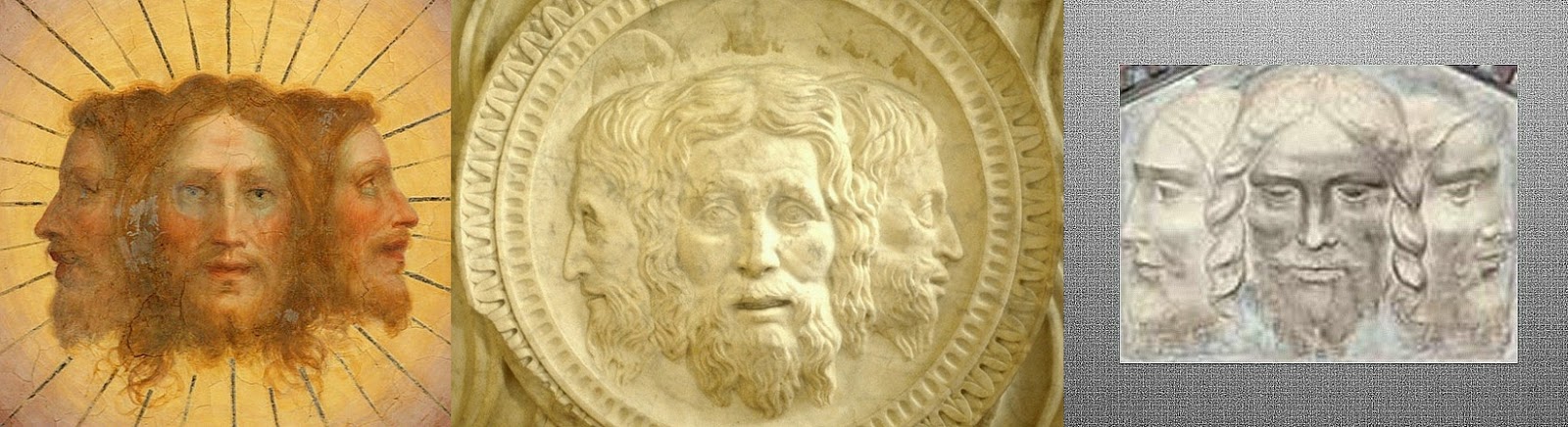 трёхликий янус. икона св. языческая троица. бог олицетворенный в трех лицах. бог олицетворенный в трех лицах.