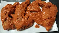 Chicken in red masala marination for Tandoori chicken recipe