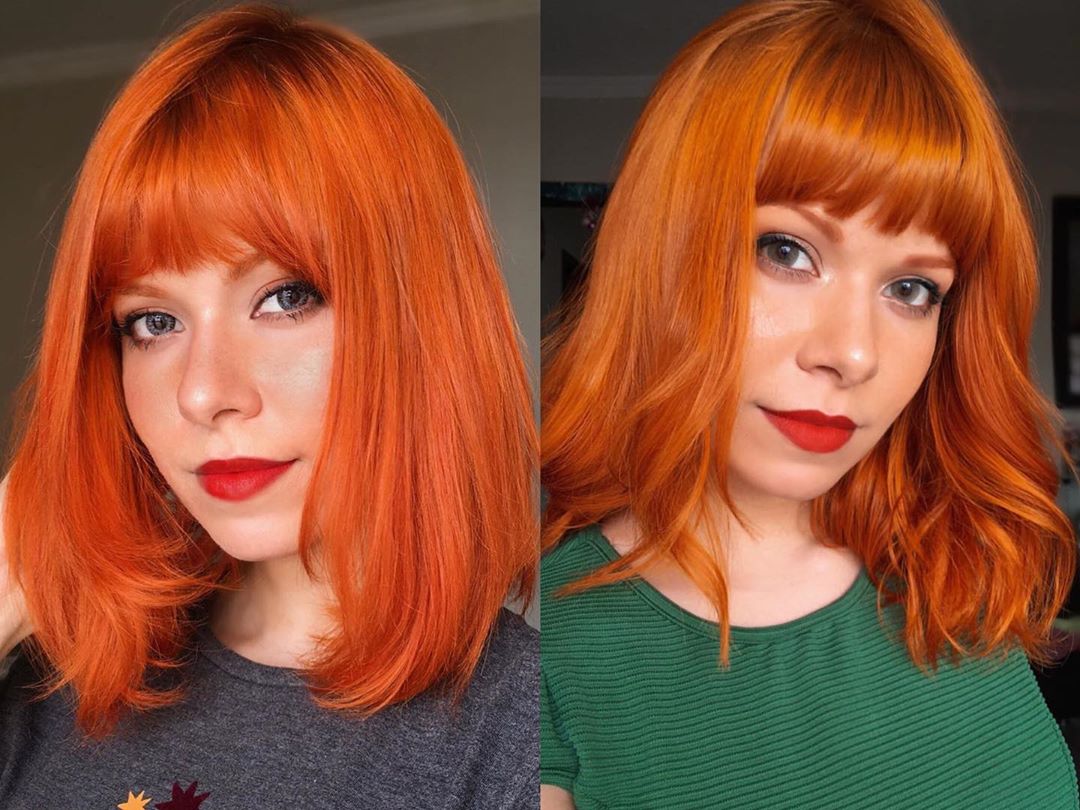 +10 Couleurs des cheveux à la mode Orange. Inspirez vous! Coupes de Cheveux Originales