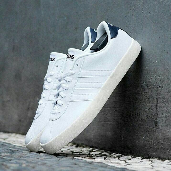 Adidas Neo VL Court Leather - White / Off White | Grosir Sneakers