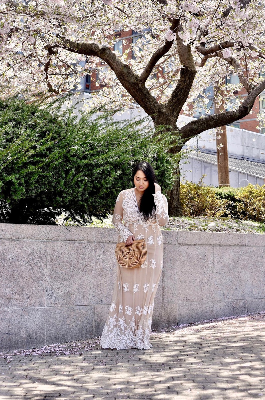 Forever21 Embroidered maxi dress
