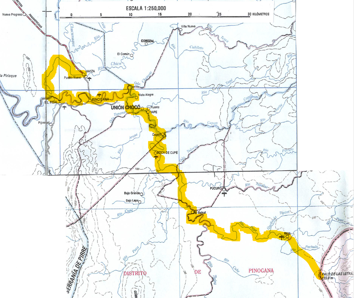 Tamerlane's Thoughts Definitive detailed Darien Gap map (Panama side)