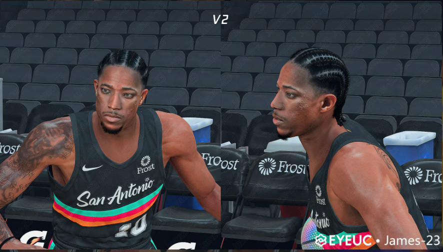 DeMar DeRozan Cyberface, Hair and Body Model V2 By James