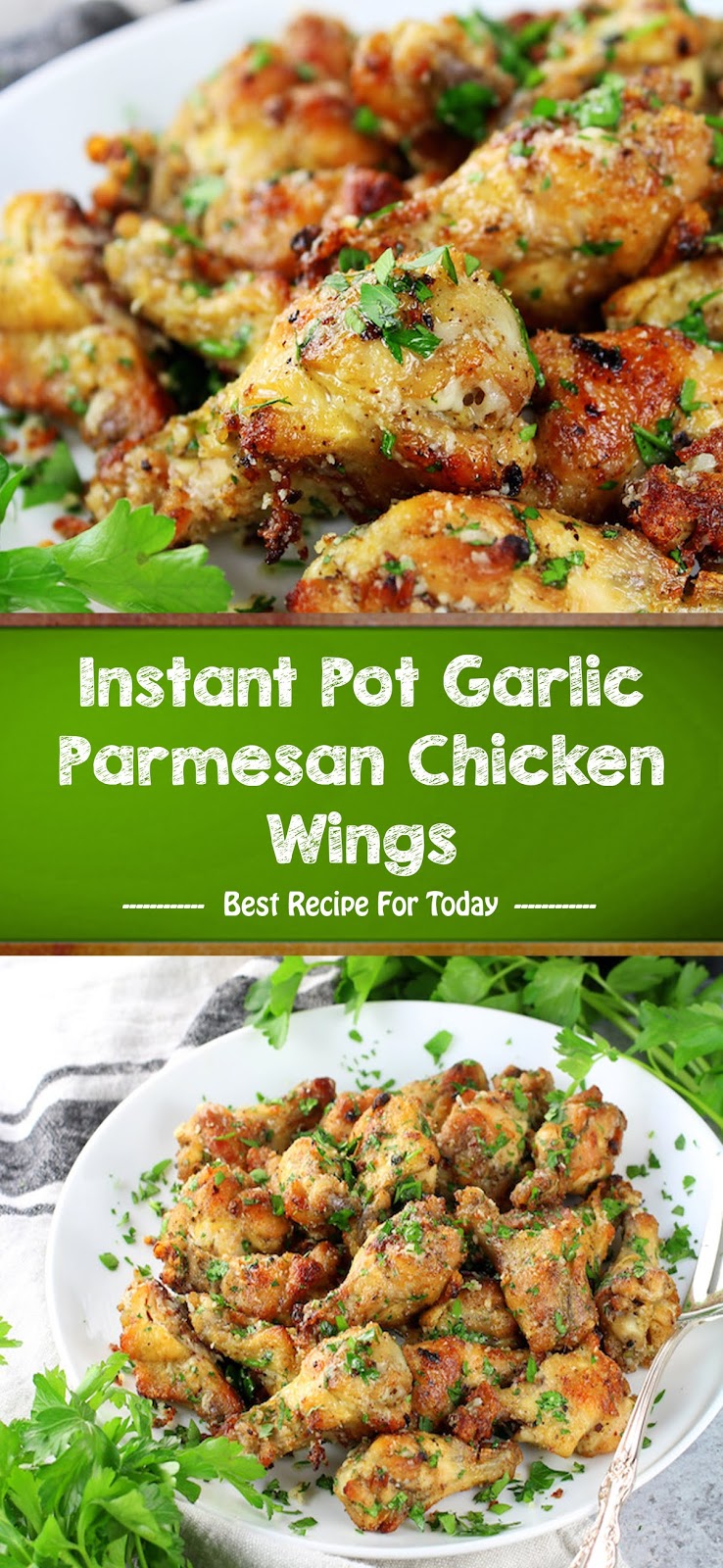 Instant Pot Garlic Parmesan Chicken Wings