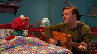 Ricky Gervais celebrity lullaby, Elmo, Sesame Street Episode 4308 Don't Wake the Baby