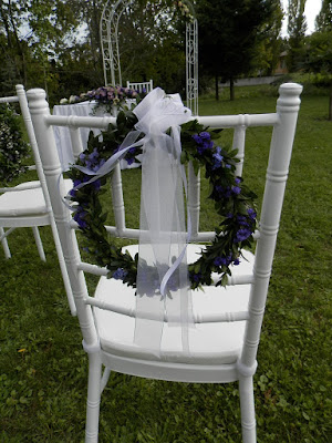 Silla decorada para boda