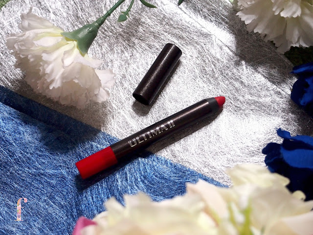 ULTIMA II CRAYON CREAM EYE POSH #03LOVING AND CRAYON LIP POSH FIX #03WITTY are very easy to spread and blend. The lipstick contains collagen and vitamen E! They have a high color pigmentation. The texture is very buttery and smooth. Lightweight too!