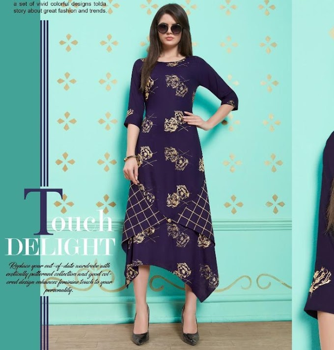 Nitisha NX Naysha Gold printed traditional kurtis Design