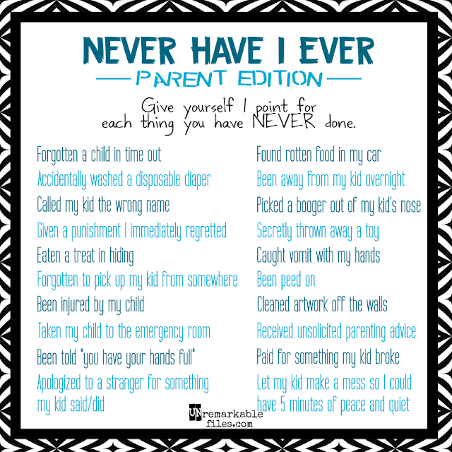 It’s time to play this funny parenting edition of Never, Have I Ever! I got a total score of 1 on this game… how did you do? #momlife #parentinghumor