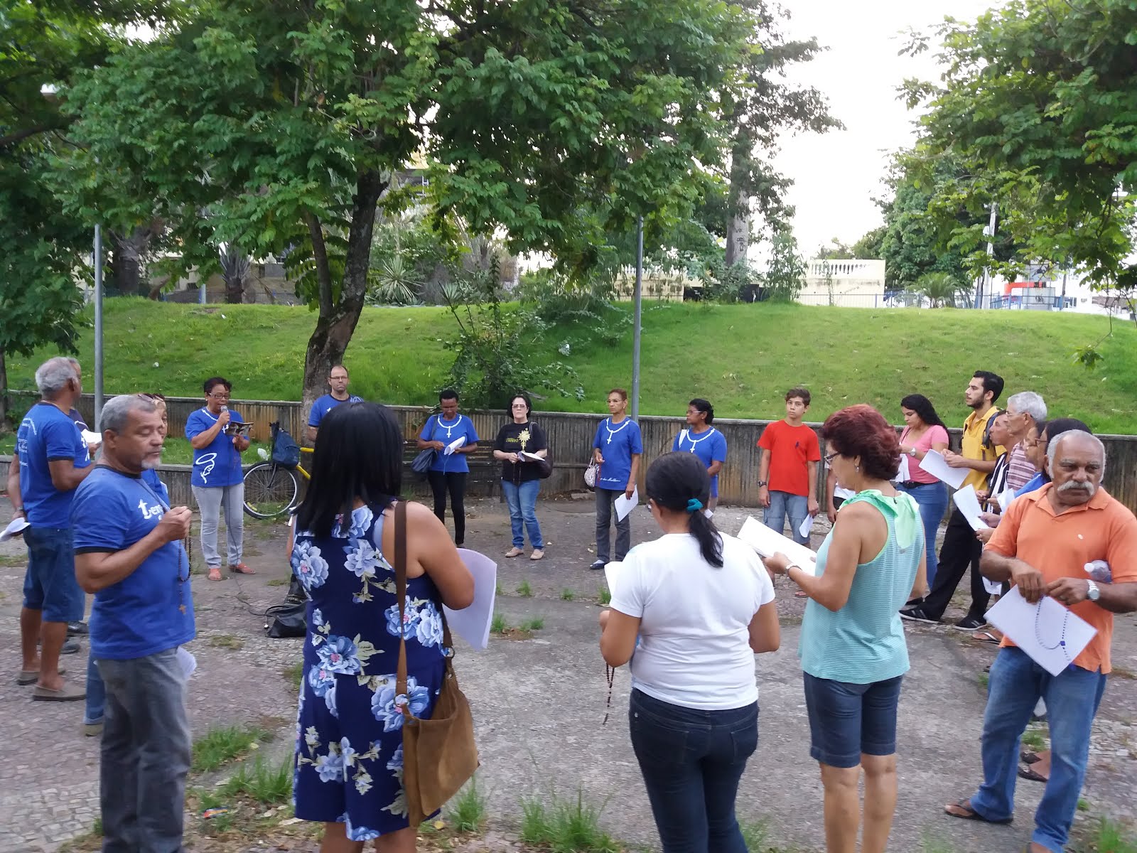 TERÇO MARIANO C/OS MOVIMENTOS DO TERÇO DOS HOMENS E TERÇO DAS MULHERES DA PNSC-STA.CRUZ -03/02/2017